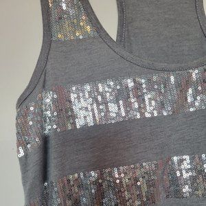 Fierce Silver Sequin Top